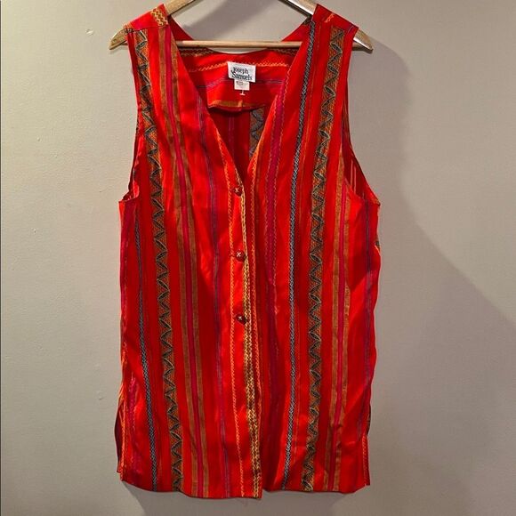 Vibrant Striped Button Down Shirt - Picture 1 of 9